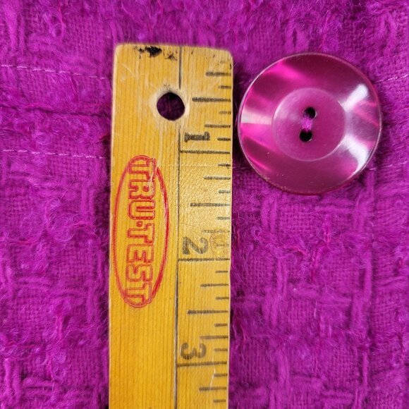 Pendleton Textured Wool Mohair Blend Jacket Button Front Pink Size 16 USA New - Picture 3 of 11